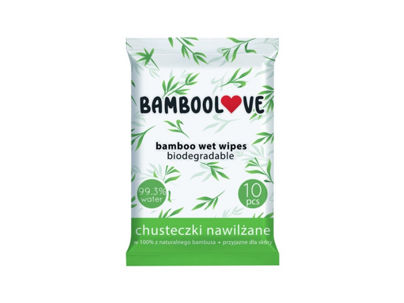 BAMBOOLOVE - Vlhčené ubrousky bambus 10 ks