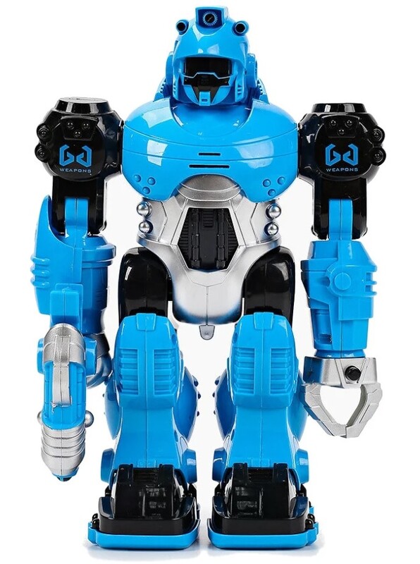 LAMPS - Robot Thunderbolt modrý s efekty 25cm