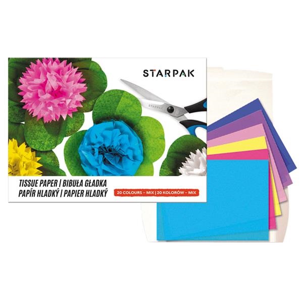STARPAK - Papír krepový jemný 20ks/A4