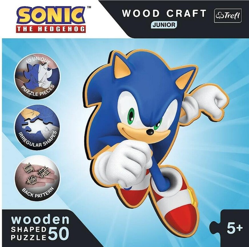 TREFL -  Dřevěné puzzle Junior 50 dílků - Smart Sonic