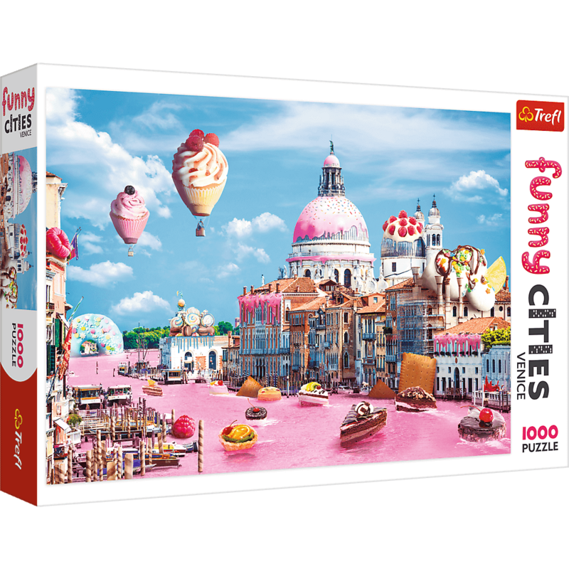 TREFL - Puzzle 1000 Crazy City - Sladkosti v Benátkách
