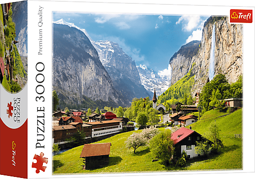 TREFL - Puzzle 3000 - Lauterbrunnen, Švýcarsko