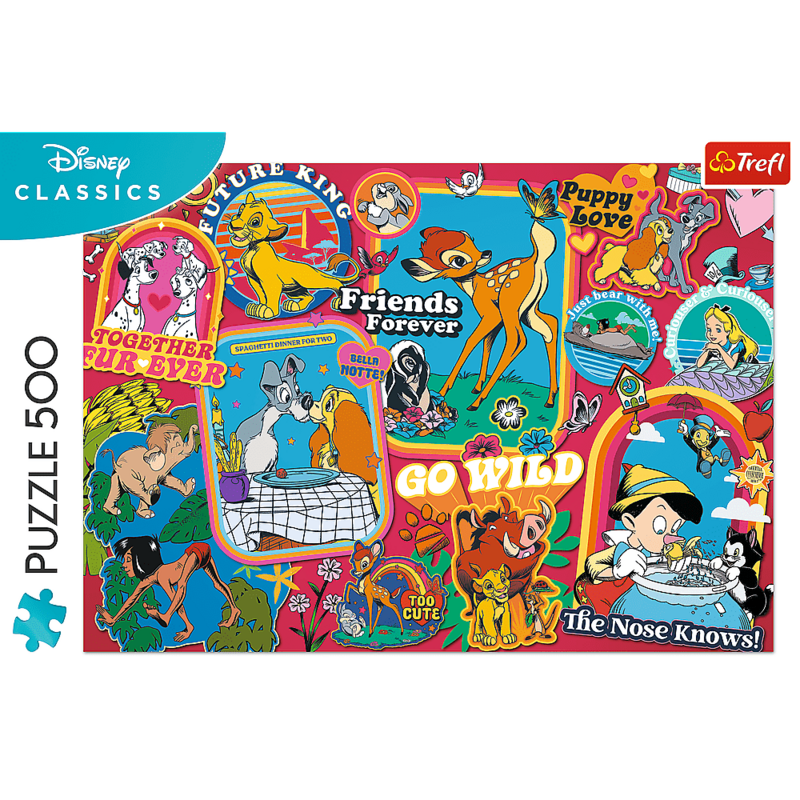 TREFL -  Puzzle 500 - Disney: V průběhu let / Disney