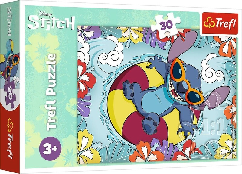 TREFL - Puzzle Lilo&Stitch: Na prázdninách 30 dílků