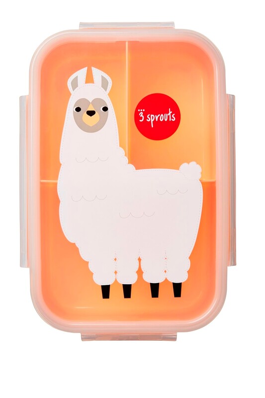 3 SPROUTS - Krabička na jídlo Bento Llama Peach