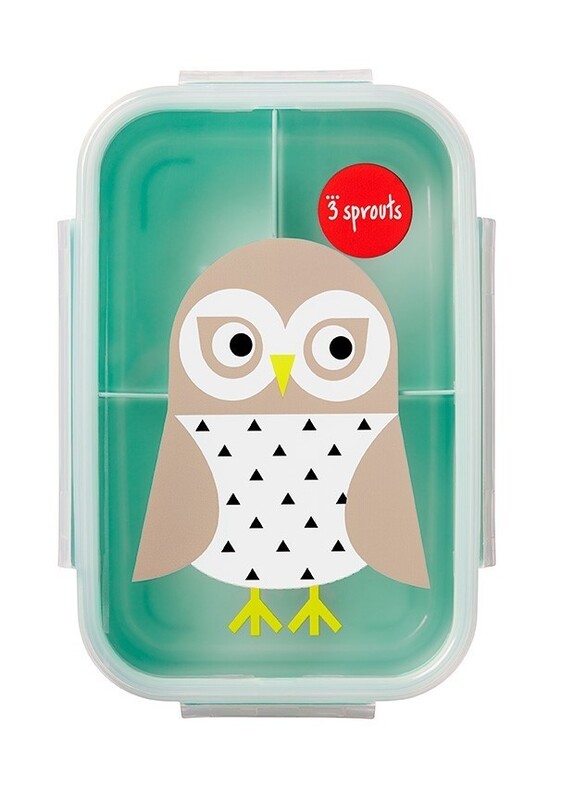 3 SPROUTS - Krabička na jídlo Bento Owl Mint
