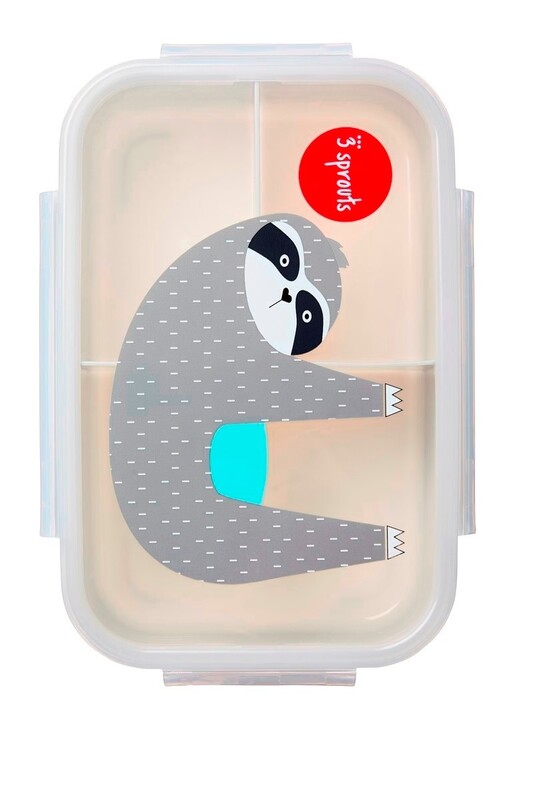 3 SPROUTS - Krabička na jídlo Bento Sloth Gray
