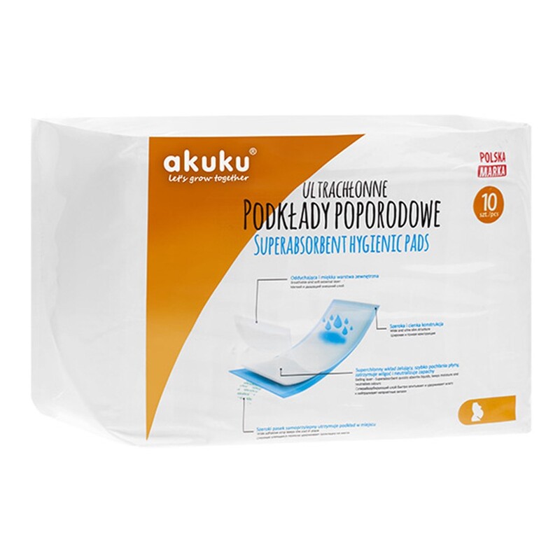 AKUKU - Jednorázové poporodní vložky 10 ks v balení