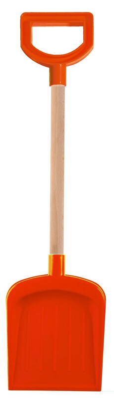 ANDRONI - Lopata s dřevěnou násadou a rukojetí - délka 53 cm, červená