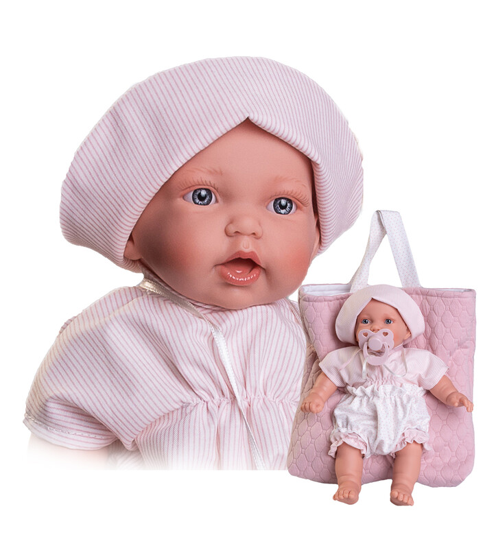 ANTONIO JUAN - 12322 PETIT - realistická panenka se zvuky a měkkým látkovým tělem - 27 cm