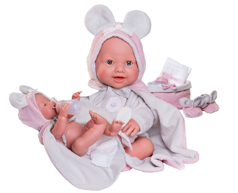 ANTONIO JUAN - 50392 MIA - mrkající a čůrající realistická panenka s celovinylovým tělem