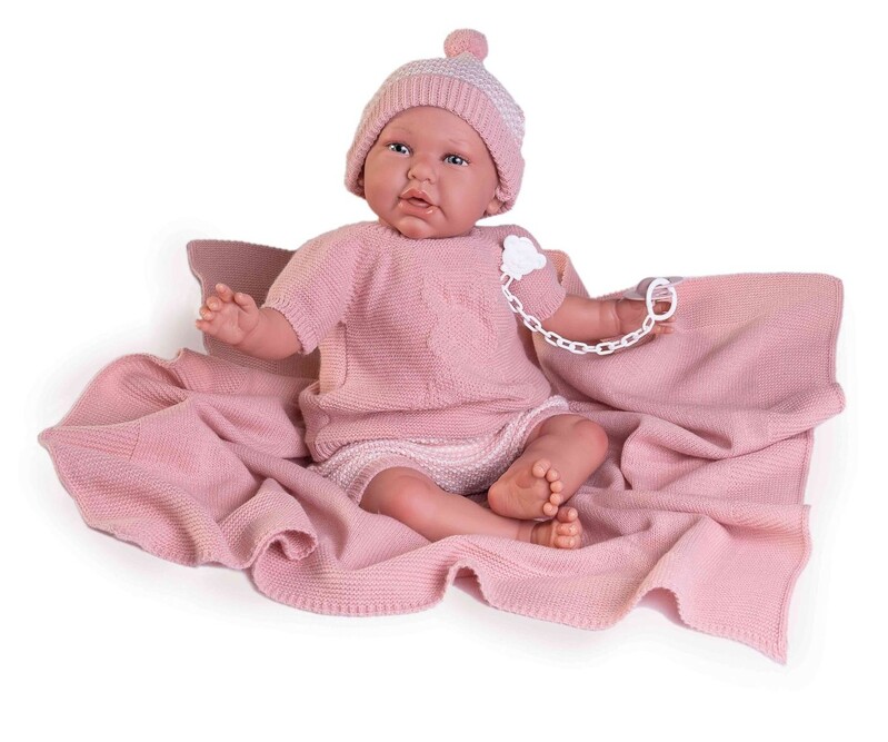 ANTONIO JUAN - 81055 Můj první REBORN DANIELA - realistická panenka s měkkým látkovým tělem