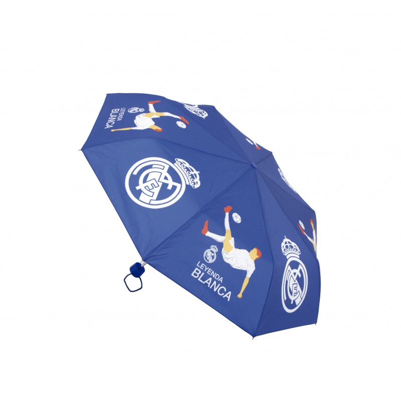 ARDITEX - Skládací deštník REAL MADRID CF White / Blue, RM12972