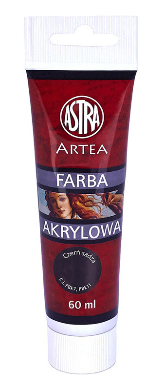 ASTRA - Barva akrylová 60ml černá