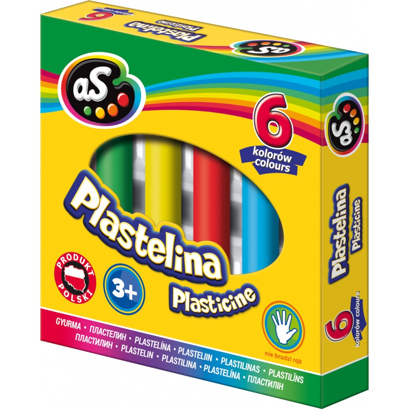 ASTRA - AS Školní plastelína 6 barev, 303219001