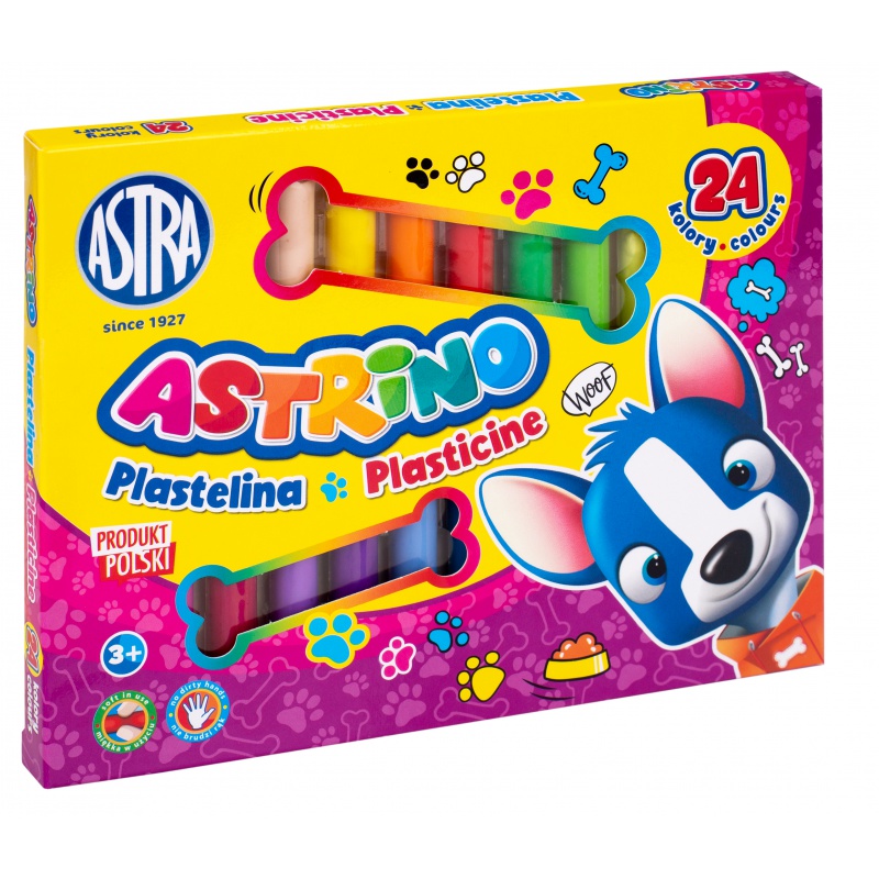 ASTRA - ASTRINO Školní plastelína 24 barev, 303221004