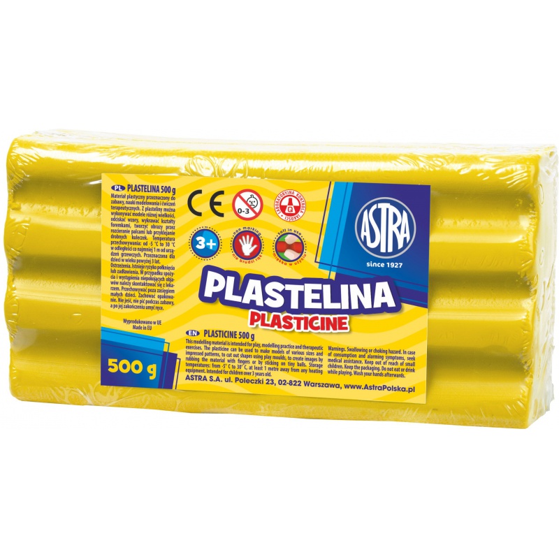 ASTRA - Plastelína 500g Žlutá, 303117003