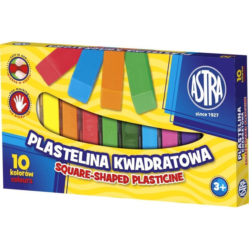 ASTRA - Plastelína hranatá 10 barev, 303115006