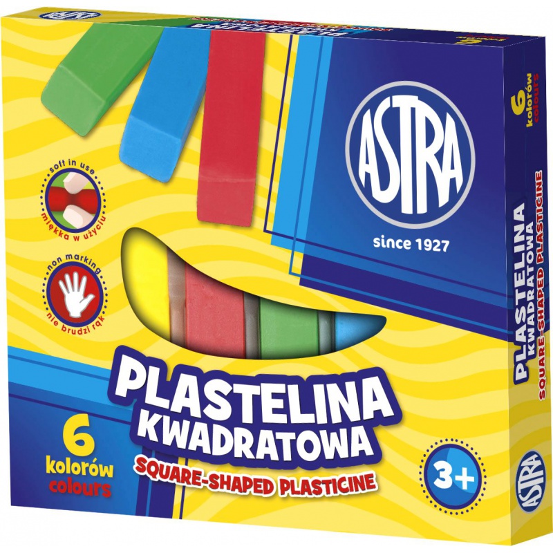ASTRA - Plastelína hranatá 6 barev, 83811908