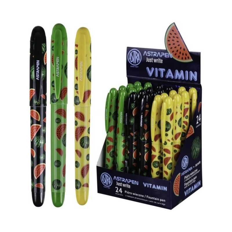 ASTRA - Vitamin, Plnicí inkoustové pero, mix barev, stojan, 203120001