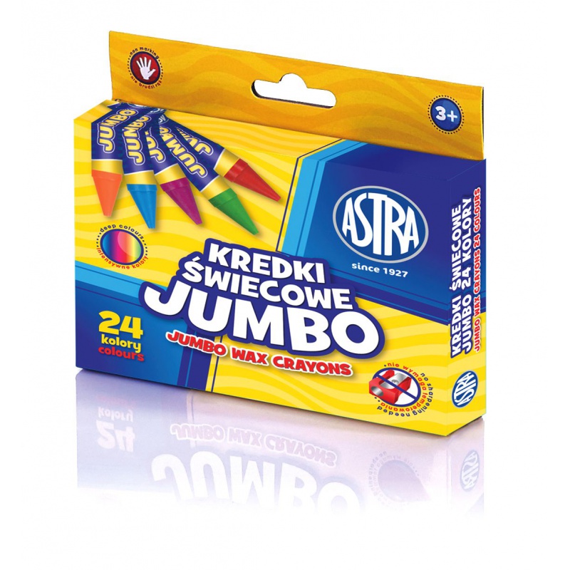ASTRA - Voskové barvičky Jumbo 24ks, 316118006
