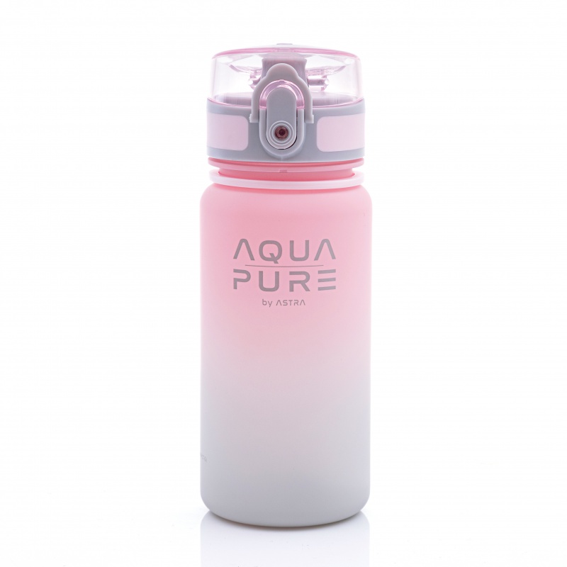 ASTRA - Zdravá láhev AQUA PURE 400 ml - pink/grey, 511023001