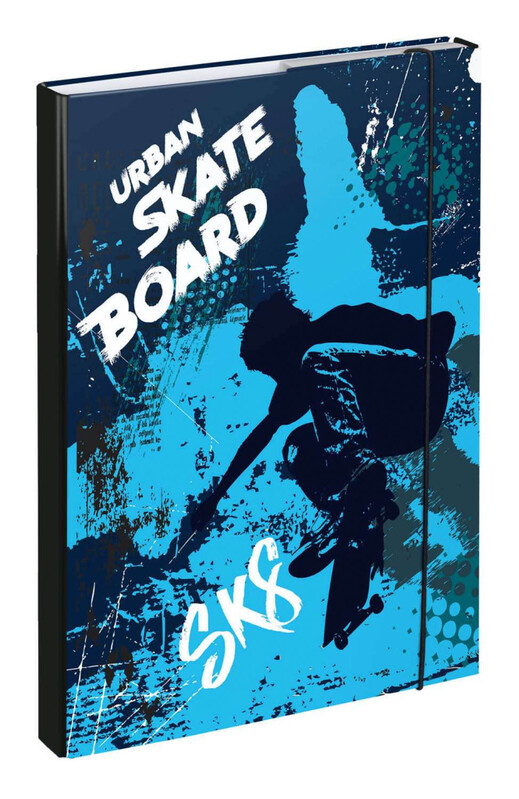 BAAGL - Desky na školní sešity A4 Skateboard
