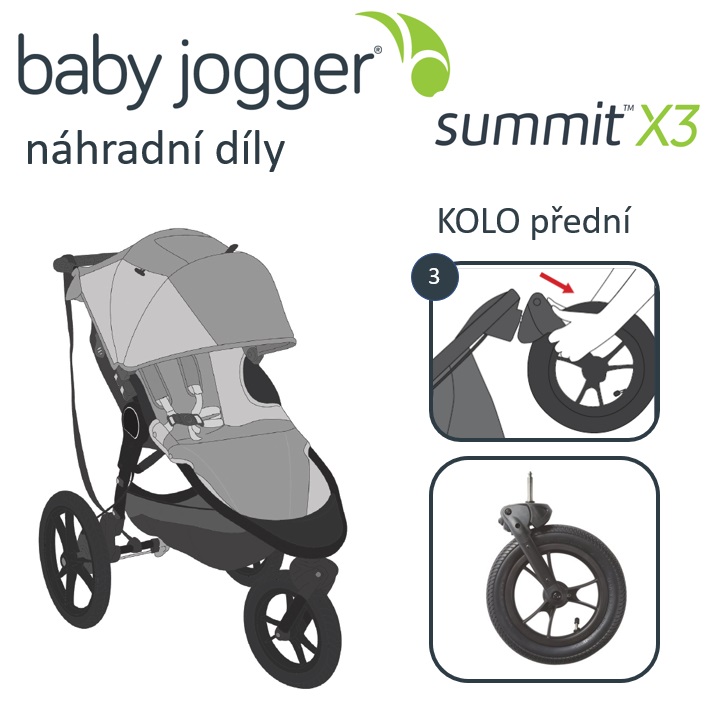 BABY JOGGER - KOLO přední SUMMIT X3
