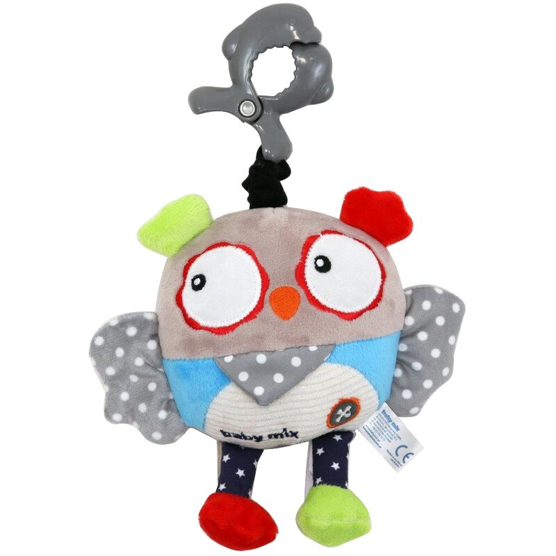 BABY MIX - Dětská plyšová hračka s hracím strojkem Sova