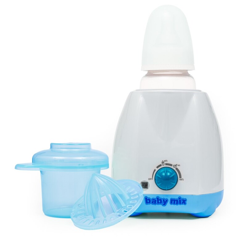 BABY MIX - Elektrický ohřívač lahví a dětské stravy s příslušenstvím modrý