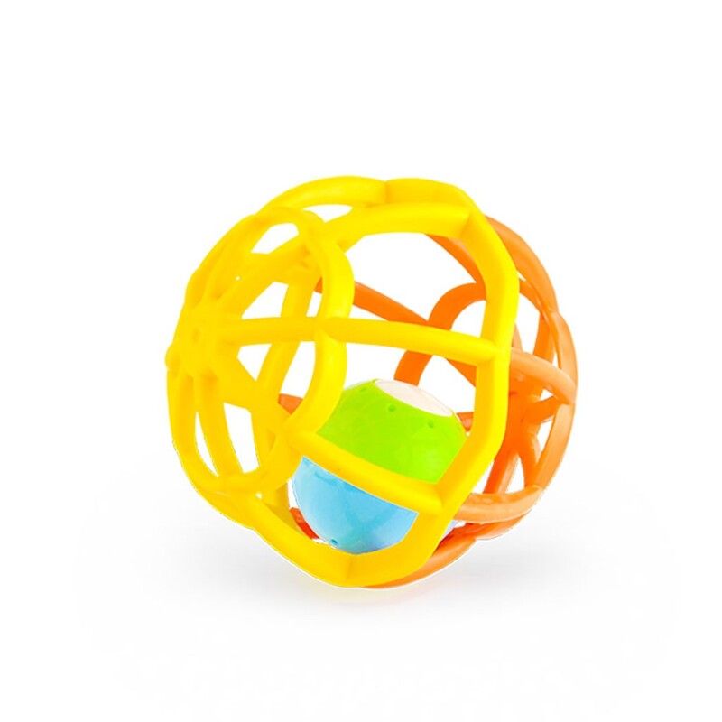 BABY MIX - Interaktivní svítící a hrající chrastítko Balónek žluté