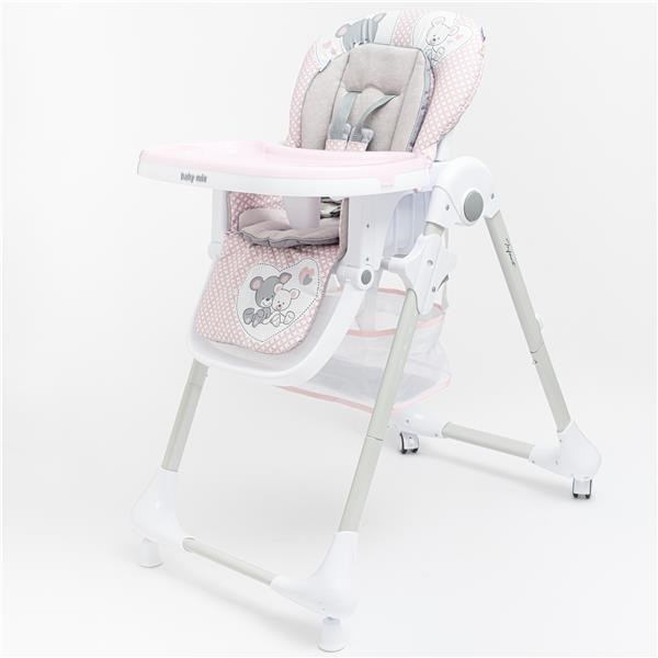 BABY MIX - Jídelní židlička Infant pink
