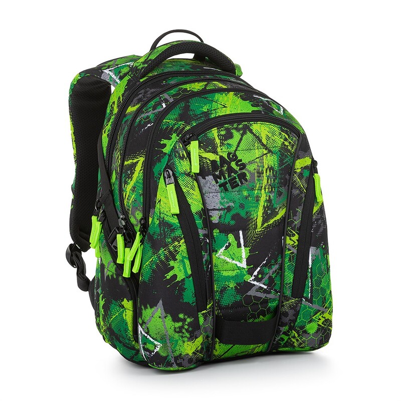 BAGMASTER - Školní batoh BAG 23 A green /black