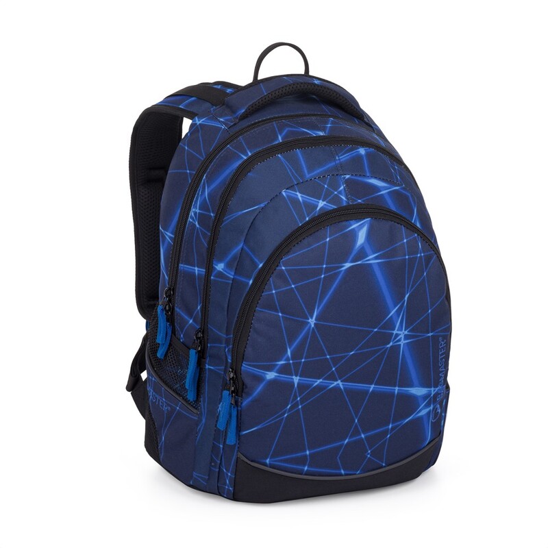 BAGMASTER - Školní batoh Digital 24 A - modrý laser
