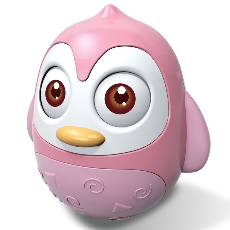 BAYO - Kývací hračka tučňák pink