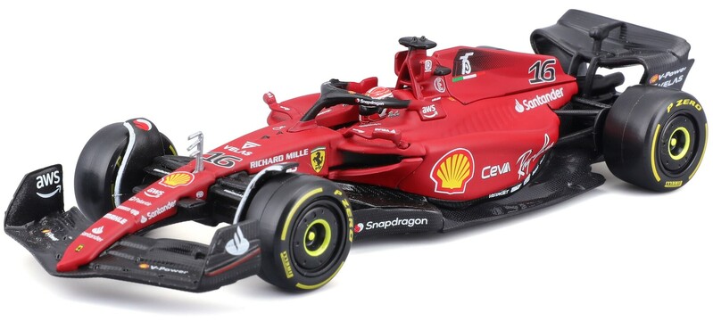 BBURAGO - 1:43 Formule F1 Ferrari Scuderia F1-75 (2022) nr.16 Charles Leclerc - with driver
