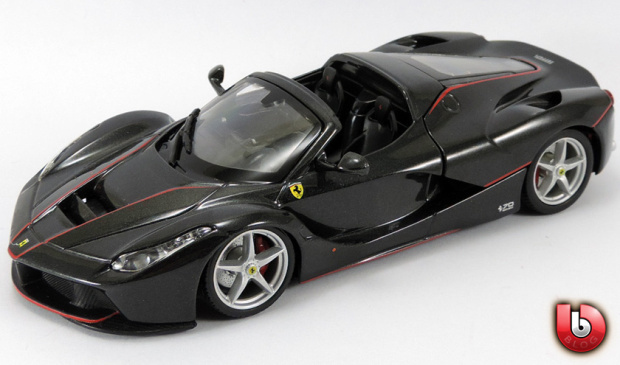 BBURAGO - 1:43 Ferrari Signature series laferrari Aperta Black