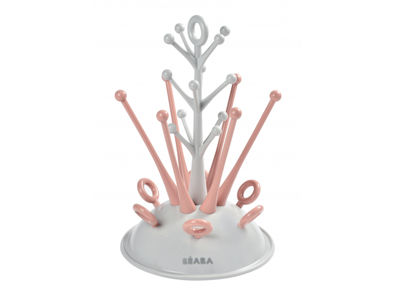 BEABA - Odkapávač kojeneckých lahví šedá/růžová