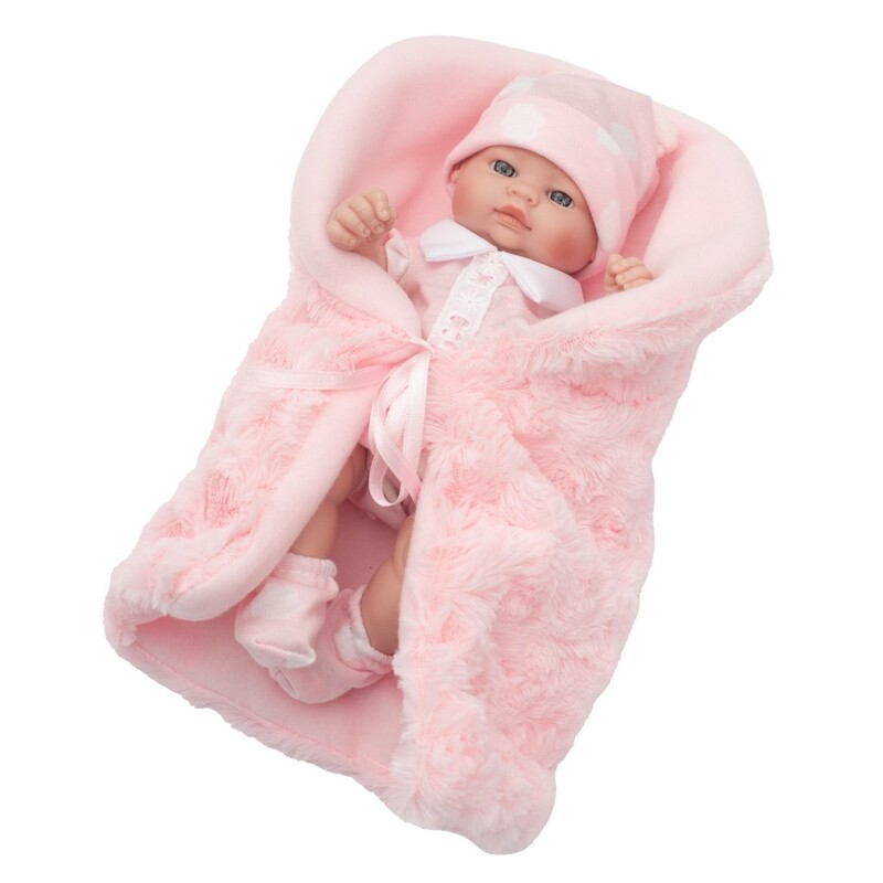 BERBESA - Luxusní dětská panenka-miminko Anička 28cm
