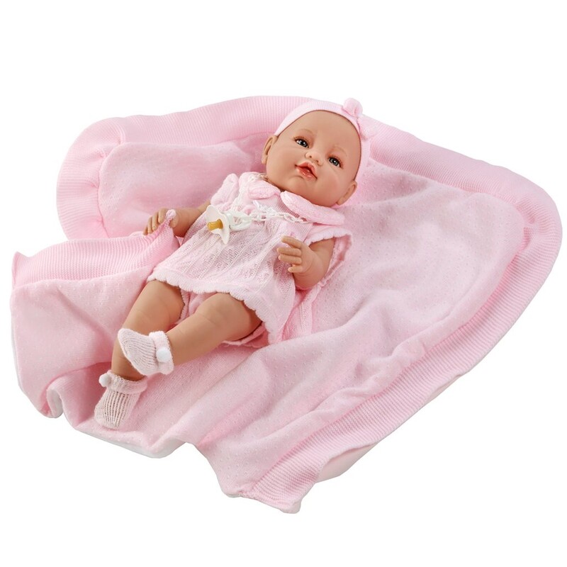 BERBESA - Luxusní dětská panenka-miminko Ema 39cm