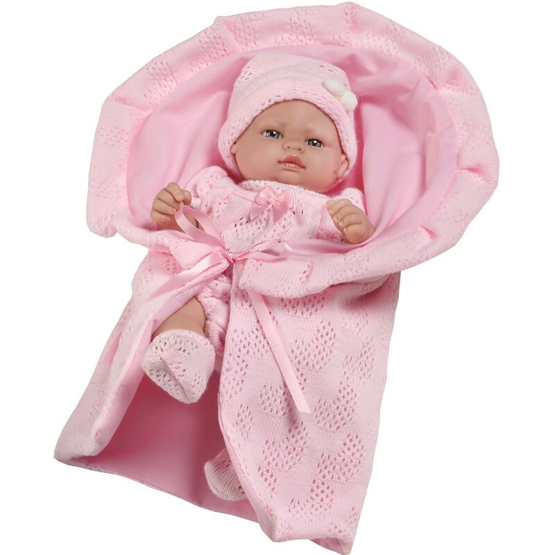 BERBESA - Luxusní dětská panenka-miminko Valentina 28cm