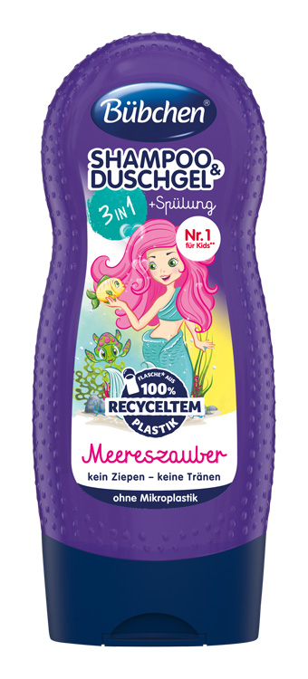 BÜBCHEN - Kids šampon a sprchový gel 3v1 Malá mořská panna 230ml