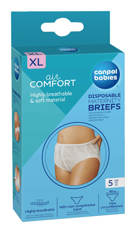 CANPOL BABIES - Jednorázové poporodní kalhotky XL 5ks