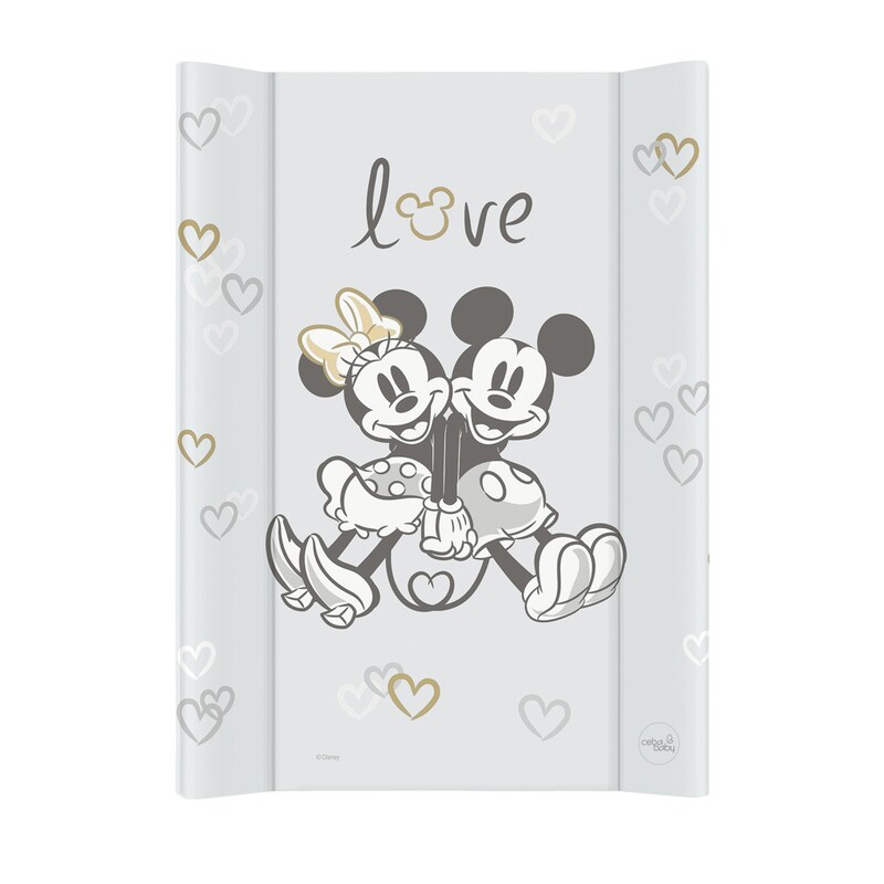 CEBA - Podložka přebalovací s pevnou deskou COMFORT 50x70 Disney Minnie & Mickey Grey