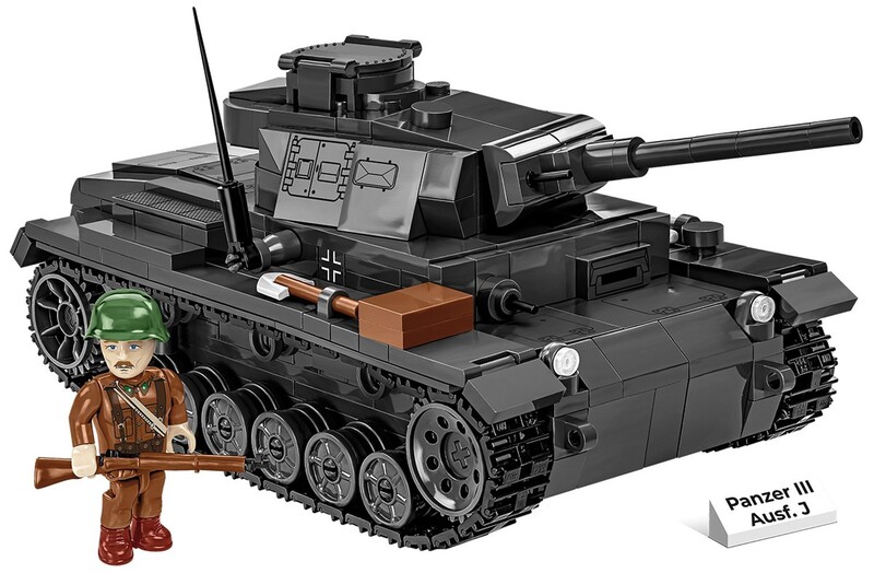 COBI - 2289 II WW Panzer III Ausf J, 1:35, 590 k, 1 f