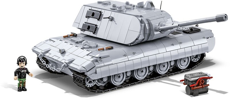 COBI - 2572 II WW Panzerkampfwagen E-100, 1:28, 1511k, 1f