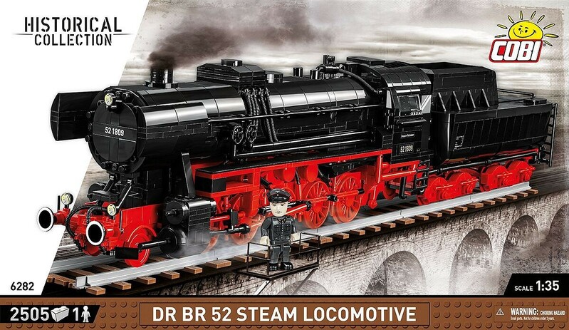 COBI - DR BR 52 parní lokomotiva, 1:35, 2505 k, 1 f
