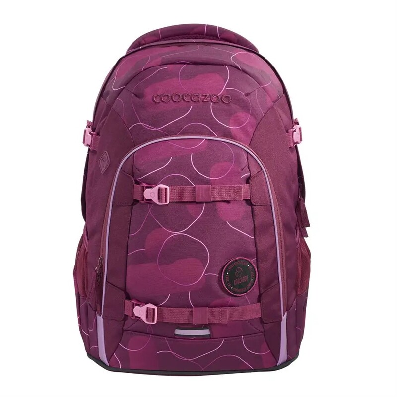 COOCAZOO - Školský ruksak JOKER, Berry Bubbles, certifikát AGR