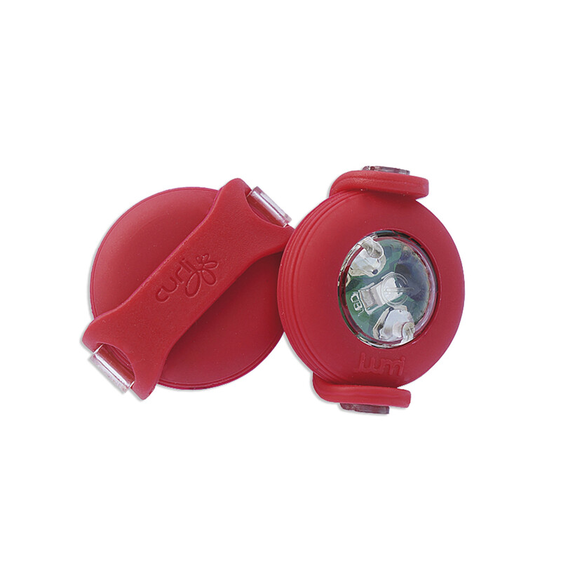 CURLI - Luumi LED bezpečnostní světélko na obojek RED