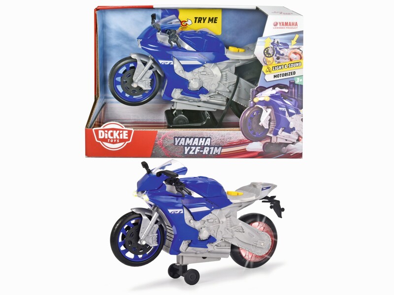 DICKIE - Motocykl Yamaha R1 Wheelie Raiders 26 Cm
